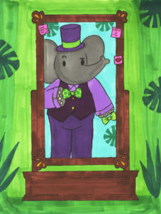 Babar, the Little Elephant. Artwork by Amanda Volk